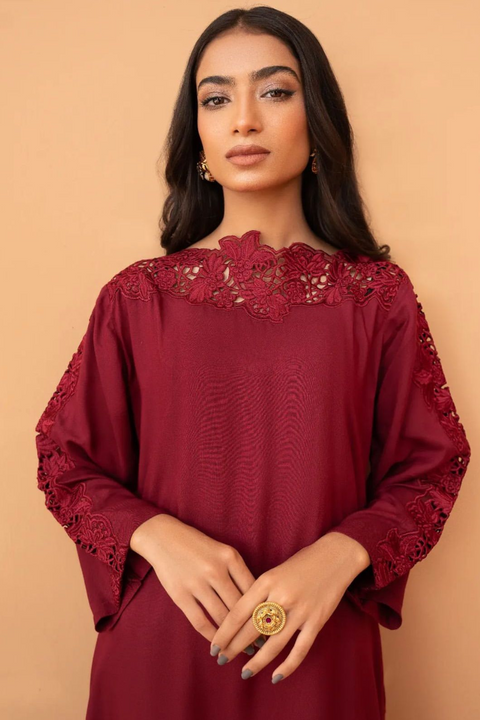 MAHA LAWN (MAROON) - Lubana Store