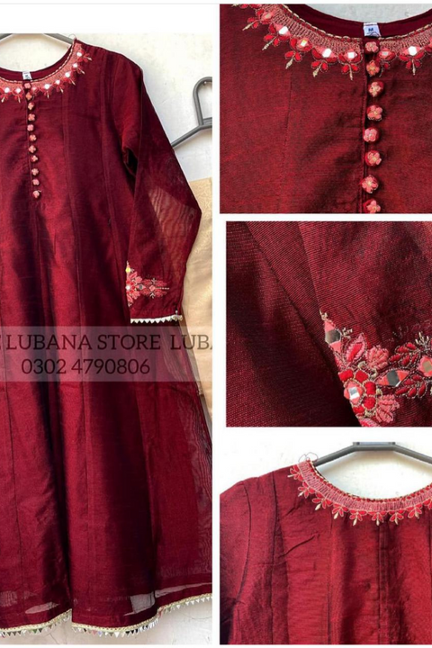 PISHWAS (MAROON) - Lubana Store