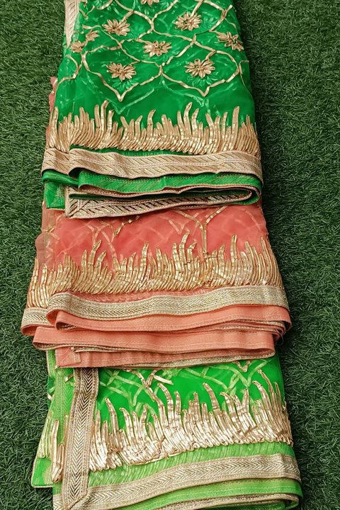 GOTA NET DUPATTA (PARROT) - Lubana Store