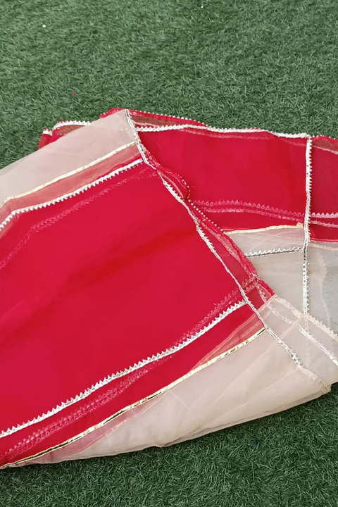 GOTA PALLU DUPATTA (R SKIN) - Lubana Store