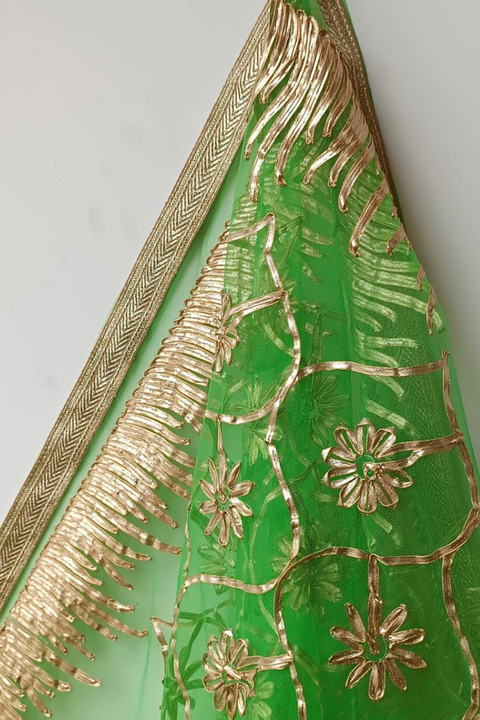 GOTA NET DUPATTA (PARROT) - Lubana Store