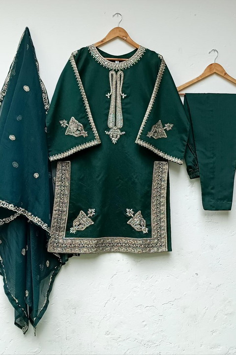 SALEHA (BOTTLE GREEN) - Lubana Store