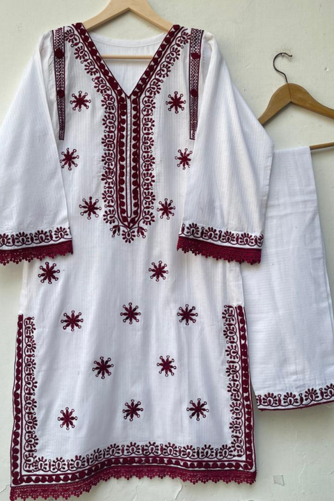 GULKARI (MAROON) - Lubana Store