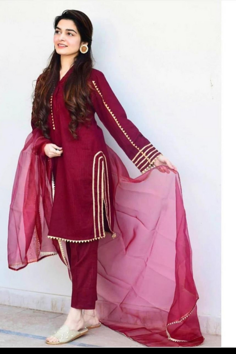 KAINAT (MAROON) - Lubana Store