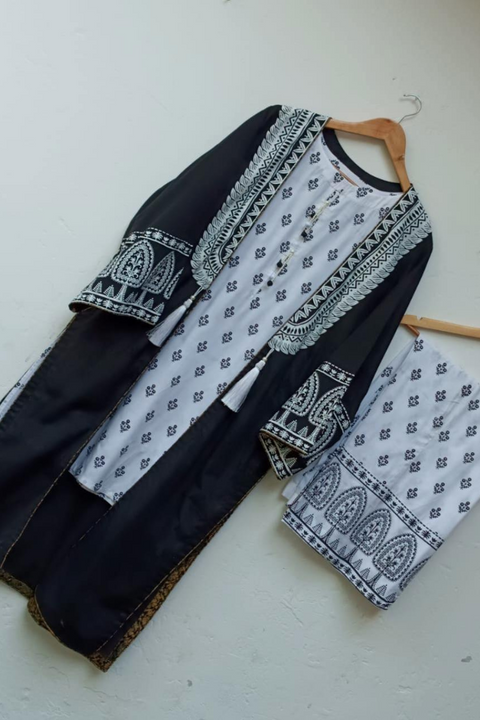 BLOCK PRINT (BLACK) - Lubana Store