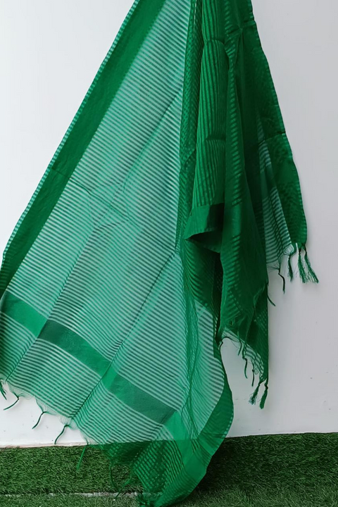 COTTON DUPATTA (GREEN) - Lubana Store