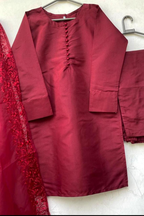 BUTTON BUTTON (MAROON) - Lubana Store