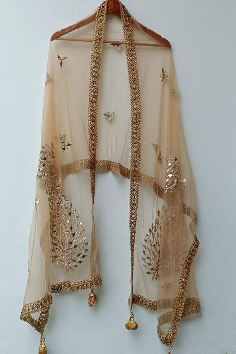 GOLDEN NET DUPATTA - Lubana Store