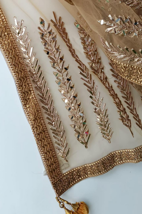 GOLDEN NET DUPATTA - Lubana Store