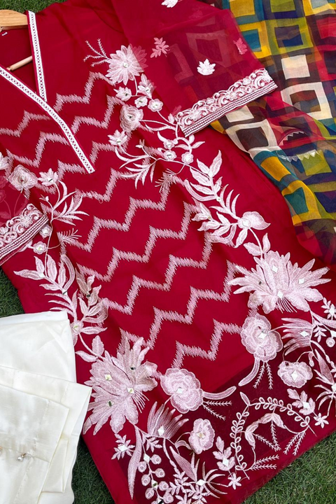 ZAMAAN (MAROON) - Lubana Store