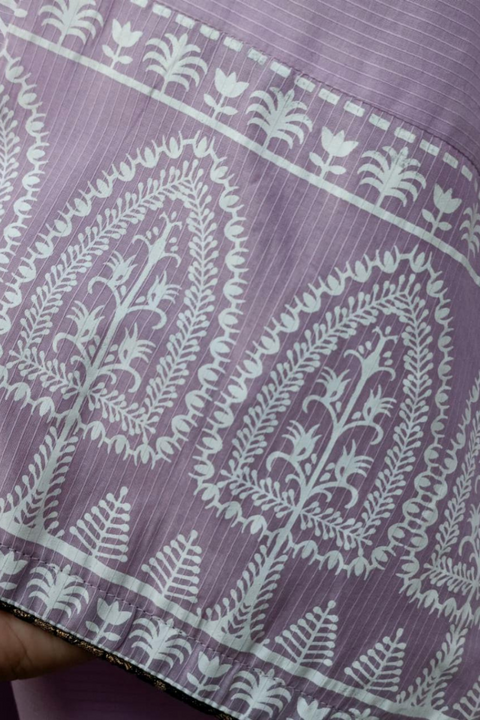 BLOCK PRINT (LILAC) - Lubana Store