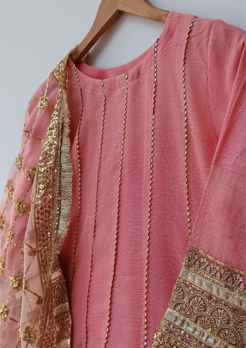 MALEEHA (PEACH PINK) - Lubana Store