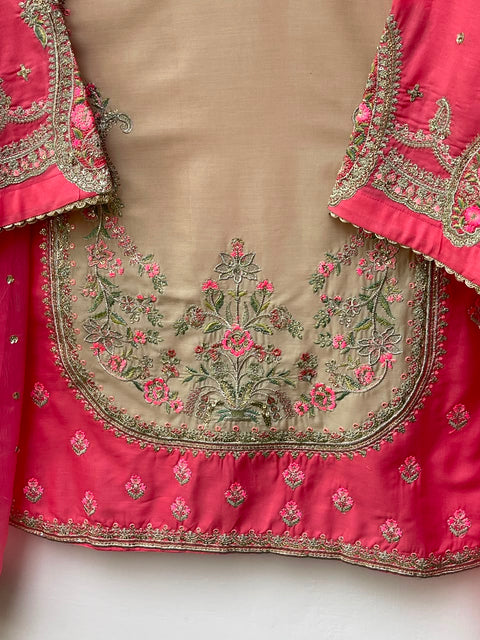 AZNA (BEIGE & CORAL PINK)