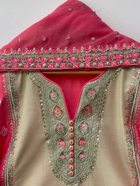 AZNA (BEIGE & CORAL PINK)