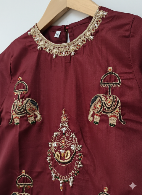 BAALI KIDS (MAROON)