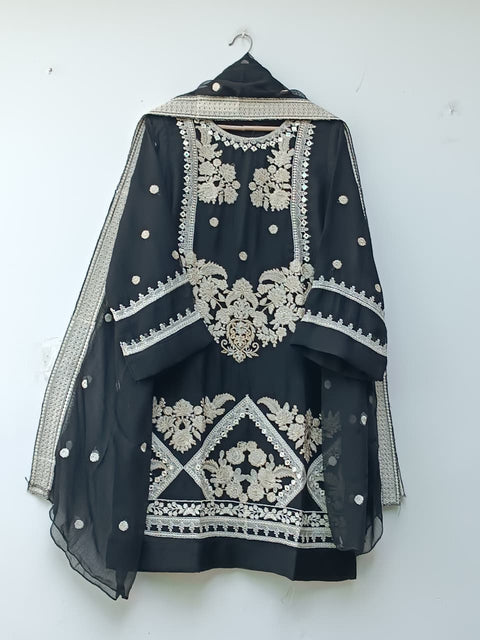 BLOOM CHIFFON (BLACK)