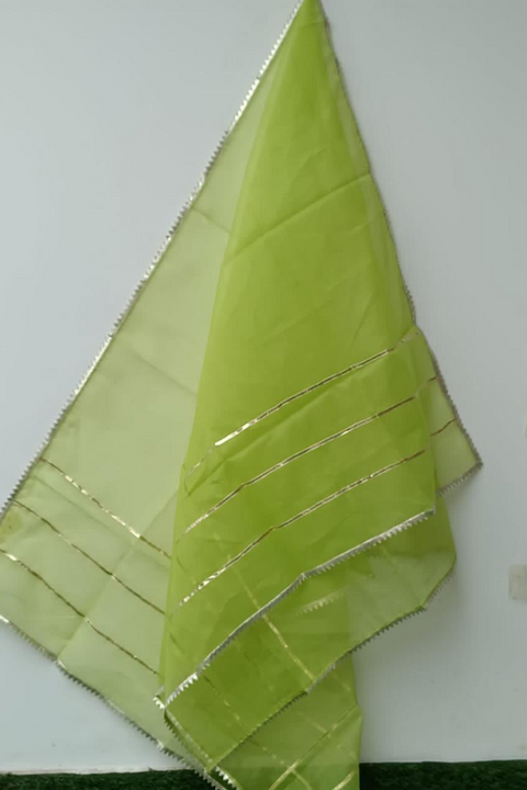 ORGANZA GOTA DUPATTA (PARROT) - Lubana Store