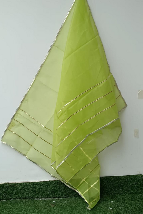 ORGANZA GOTA DUPATTA (PARROT) - Lubana Store