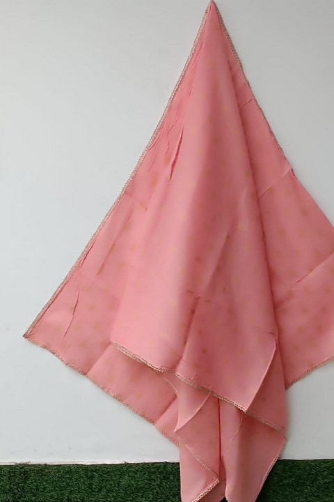 COTTON JACWARD DUPATTA (PEACH) - Lubana Store