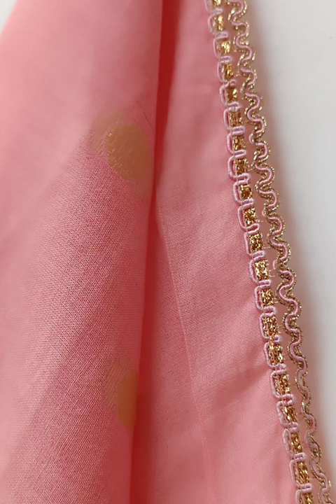 COTTON JACWARD DUPATTA (PEACH) - Lubana Store