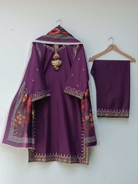 CHAHAT COTTON (PURPLE)
