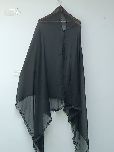 CHIFFON DUPATTA 1 (BLACK)