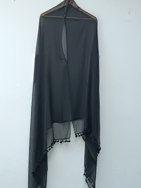 CHIFFON DUPATTA (BLACK)