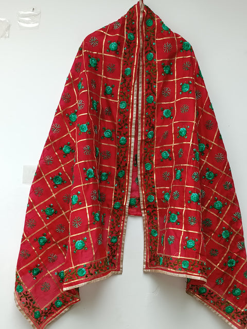 COTTON SHAWL (RED)