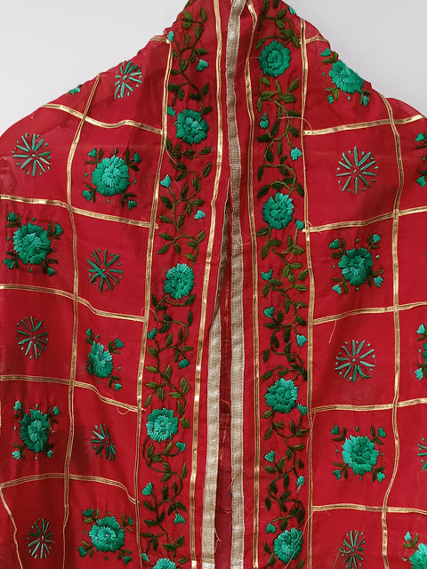 COTTON SHAWL (RED)