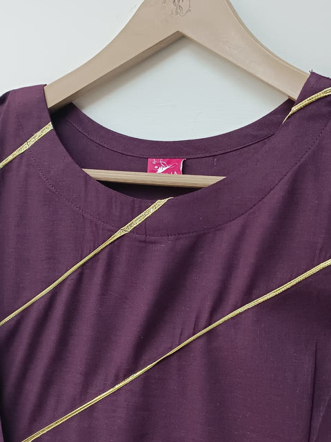 GOLD LINE 2 (PLUM)