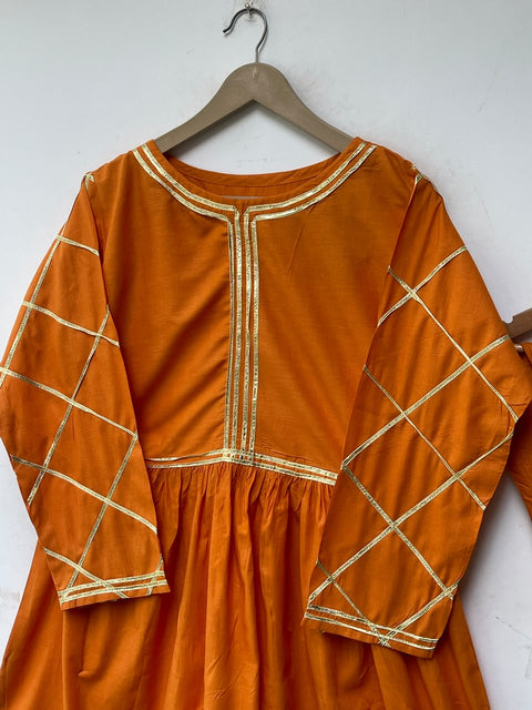 GOTA DRESS FROCK 2 (MUSTARD)