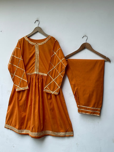 GOTA DRESS FROCK 2 (MUSTARD)