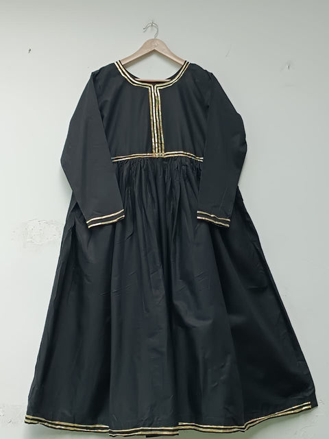 GOTA DRESS FROCK (BLACK)