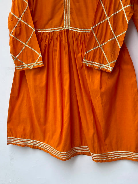 GOTA DRESS (MUSTARD)