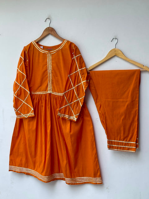 GOTA DRESS (MUSTARD)