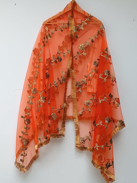 NET DUPATTA GOTA LARRI