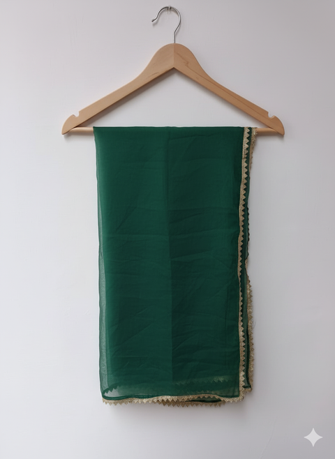 ORGANZA DUPATTA KIDS (D GREEN)