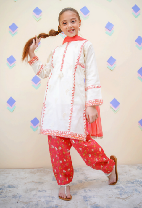 HERA KIDS 1 (IVORY & RED)