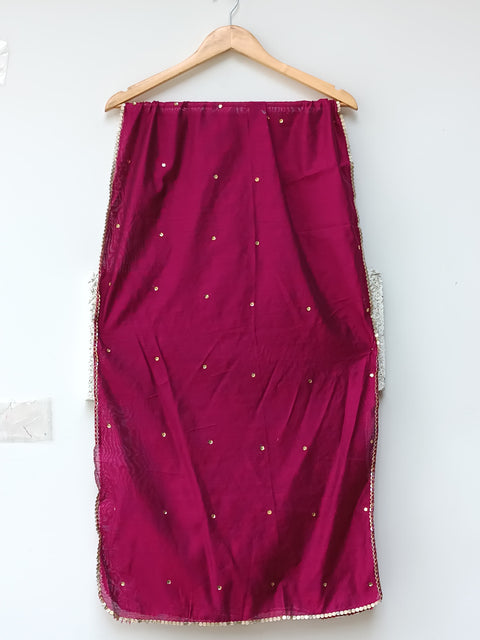 KHADI KIDS DUPATTA (GARNET)