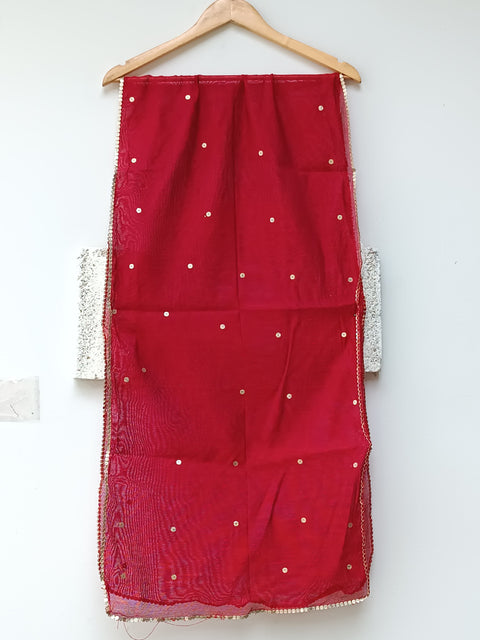 KHADI KIDS DUPATTA (RED)