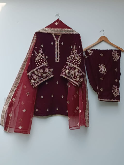 LS 5 VELVET (MAROON)