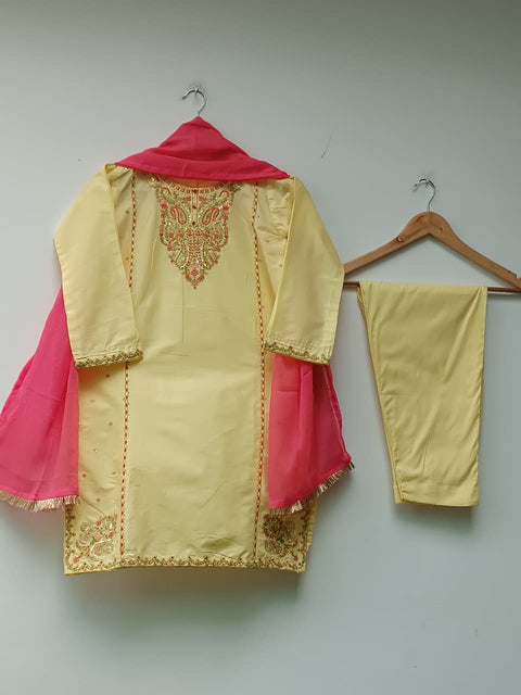 NAZISH KIDS (LIME YELLOW)