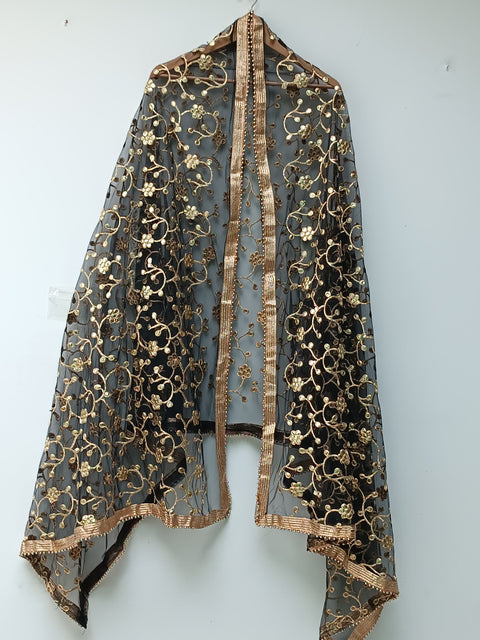 NET SHAWL (BLACK)