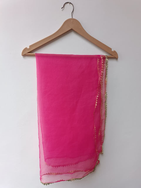 ORGANZA DUPATTA KIDS (PINK)