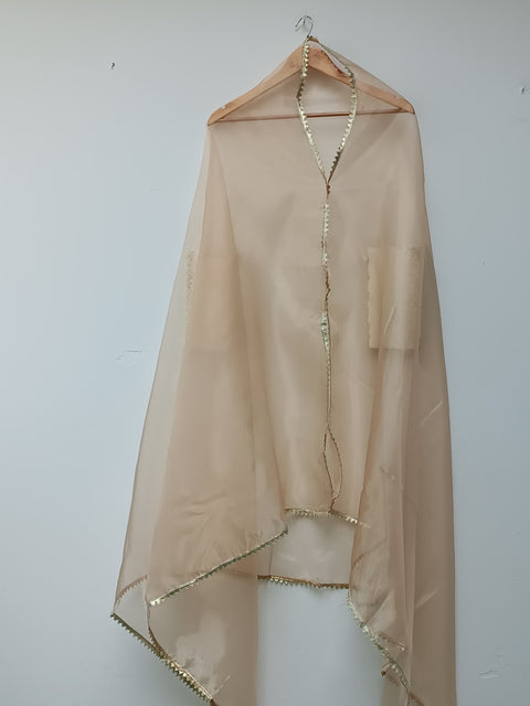 PLAIN ORGANZA DUPATTA (SKIN)
