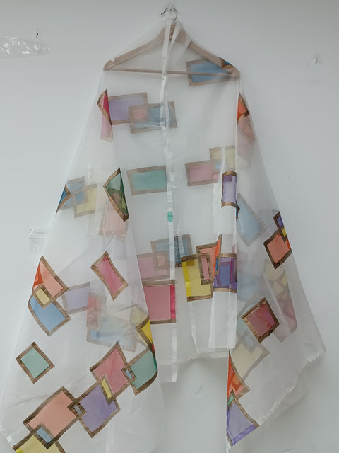 ORGANZA DUPATTA (WHITE)
