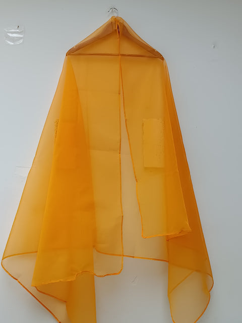 PLAIN ORGANZA DUPATTA (YELLOW)