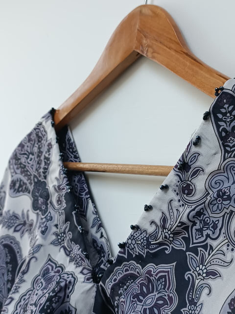 PRINTED KAFTAN (NAVY)