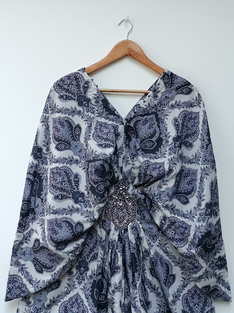PRINTED KAFTAN (NAVY)