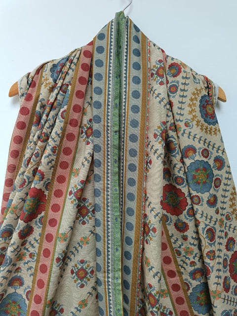 PRINTED SHAWL (BEIGE)